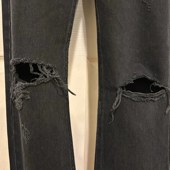 Agolde Cherie High Rise Straight Denim Jeans Distortion Size 24 - Picture 12 of 16